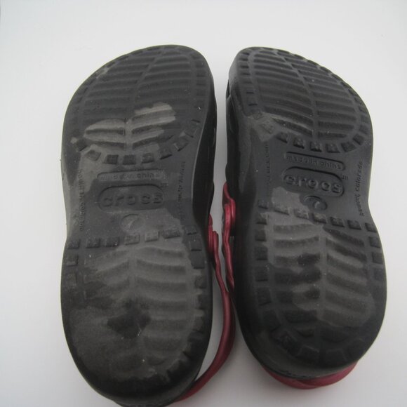 Crocs Classic Clog Mickey Mouse Black Red Slip On Sandals Comfort Women's Size 7 - Picture 10 of 10